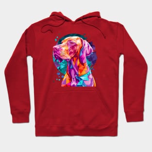 Vizsla Dog Ink Painting Design Hoodie